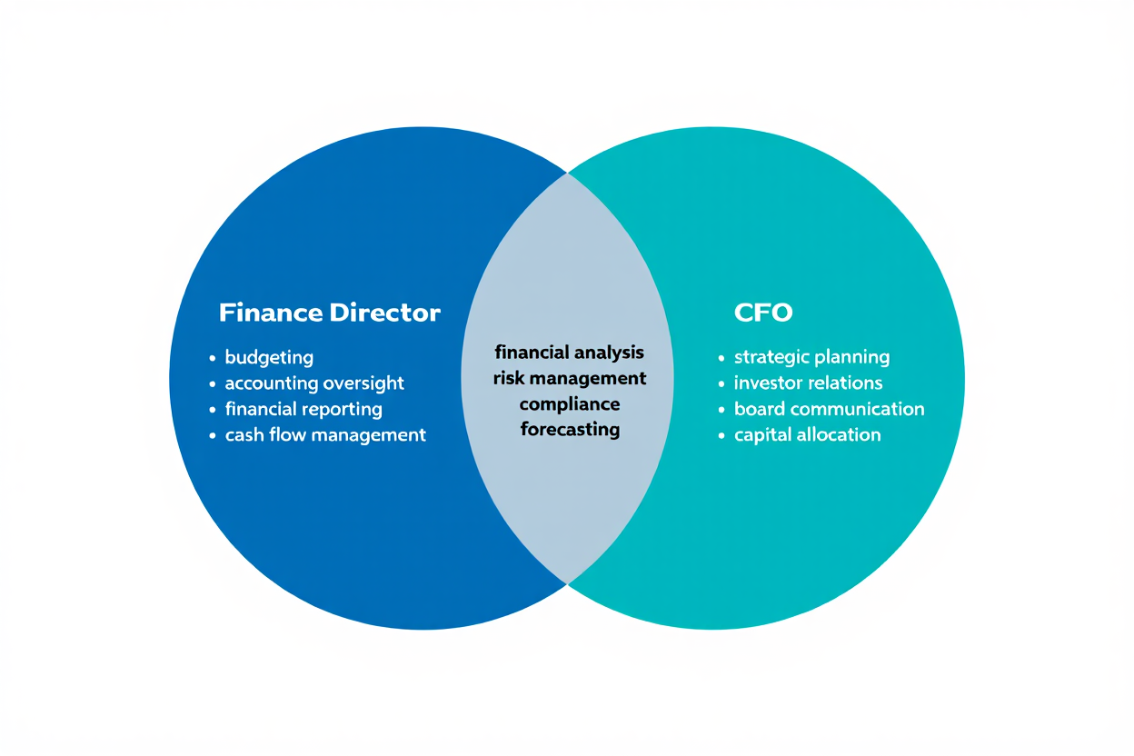 Finance Director vs CFO Venn Diagram