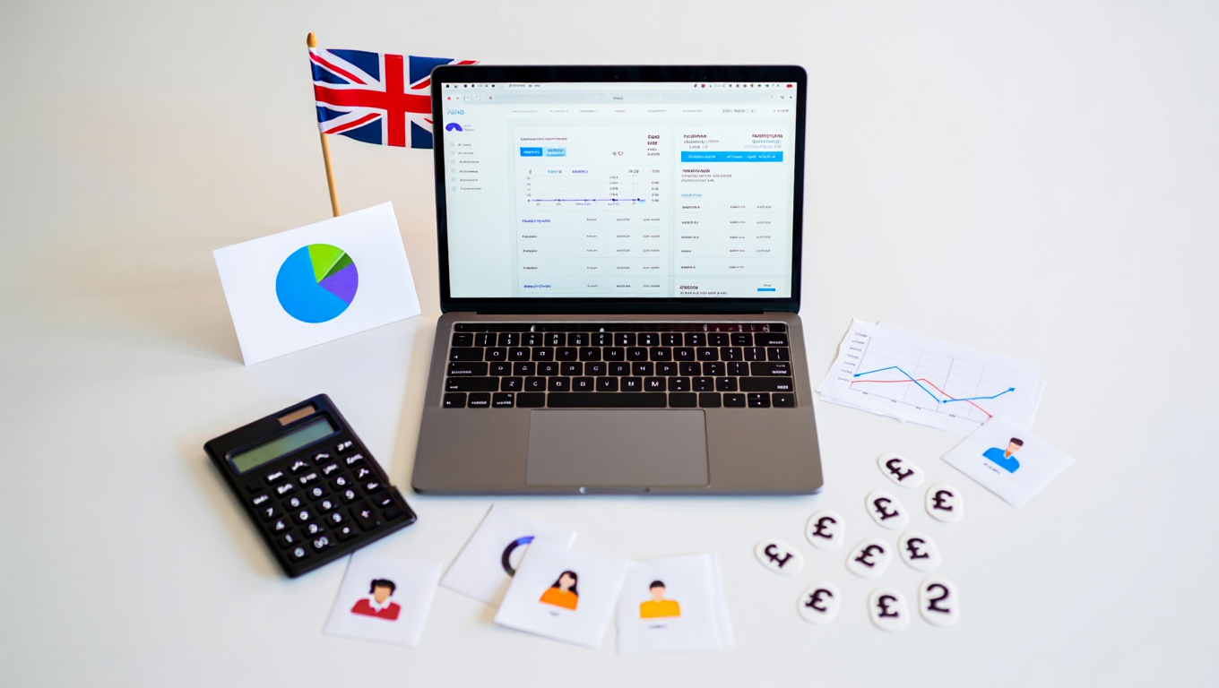 Accounting Software Flat Lay
